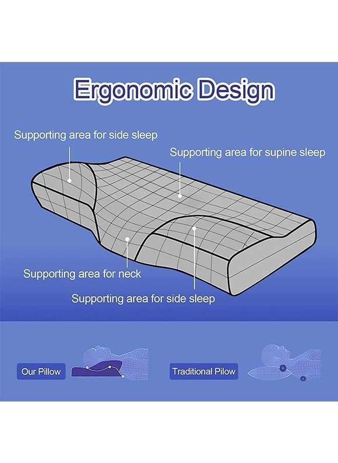 Contour Memory Foam Pillow Orthopedic Sleeping Pillows