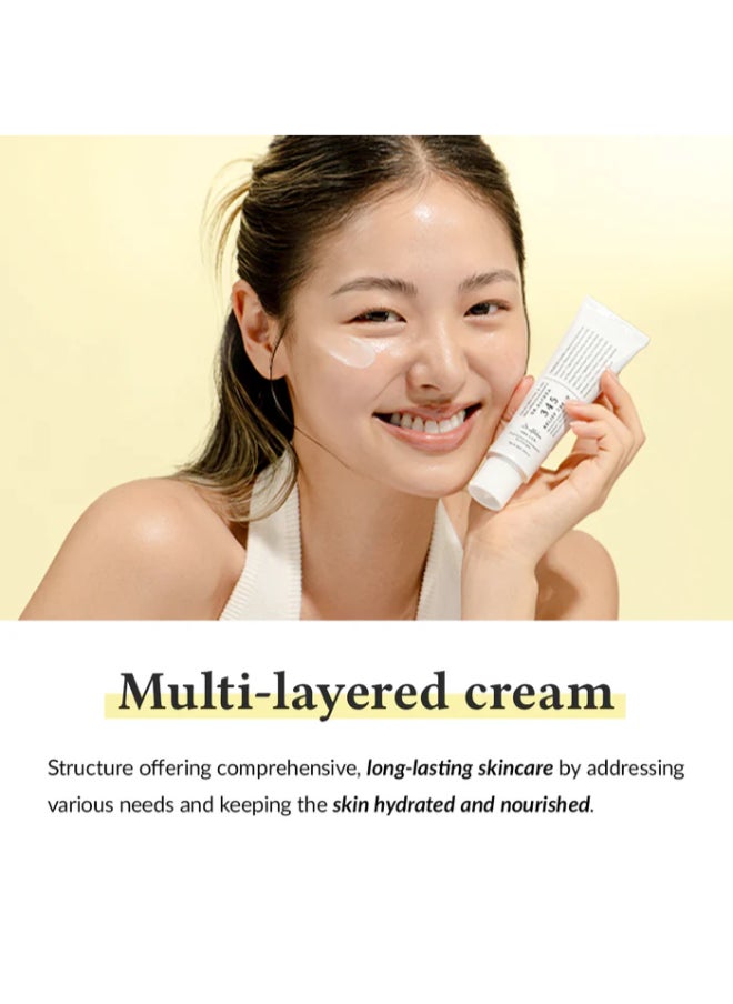 345 Relief Cream Daily Face Moisturizer Blemish Relief Care Soothing Recovery & Moisture with Niacinamide, Panthenol Korean Vegan Skin Care for All Skin Types 1.7 Fl Oz - Pack of 2