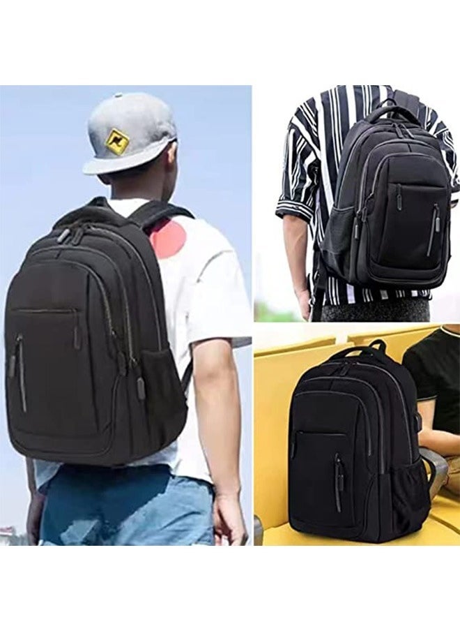 Laptop Backpack for Men & Women Business Travel Backpack with USB Charging Port College School Computer Backpack Fits 15.6 Inch Laptop Notebook