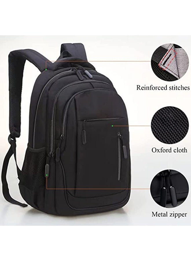 Laptop Backpack for Men & Women Business Travel Backpack with USB Charging Port College School Computer Backpack Fits 15.6 Inch Laptop Notebook