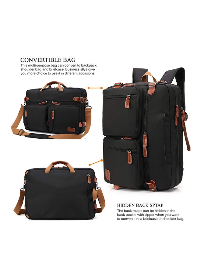Convertible Multi-Functional Laptop Briefcase Black