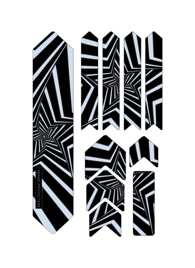 10-Piece Reflective Bike Fork Sticker Set