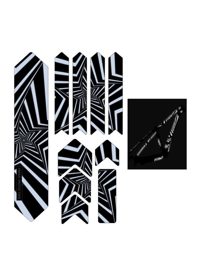 10-Piece Reflective Bike Fork Sticker Set