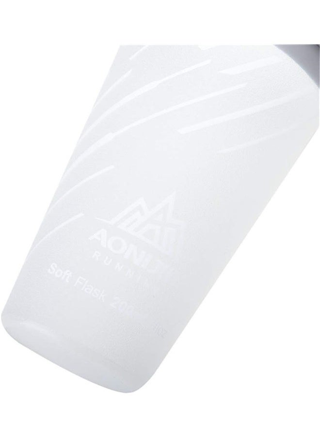 Foldable Soft Water Cup 200ml， Sports Collapsible Water Bottle Soft Drink Water Kettle Foldable Flask for Hiking Bicycling Running Climbing