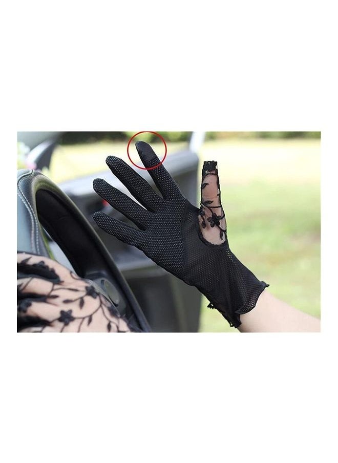 Lace Sun Protection Driving Gloves One Size