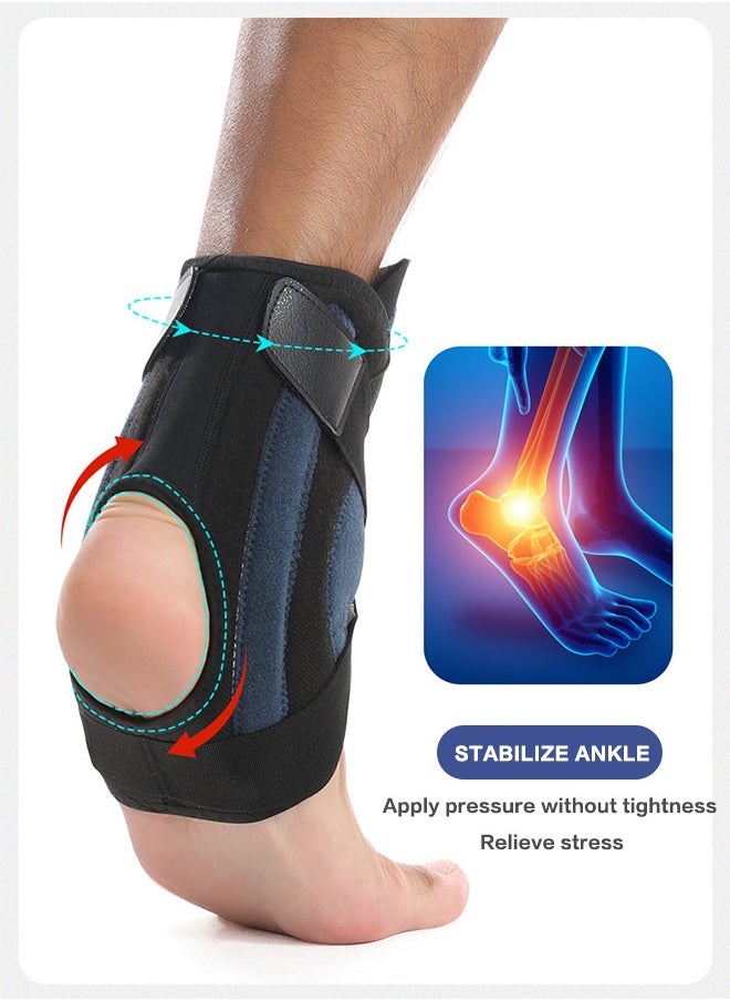 Ankle Support, Ankle Support Protector, Adjust The Tightness Of The Knob Painless Fixation Strong Correction Breathable Fabric For Pain Relief, Recovery And Ankle Injury
