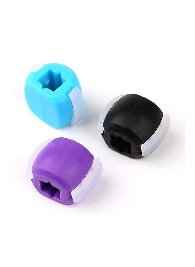 3-Piece Jaw Exerciser Device Facial Chew Muscle Training Fitness Ball
