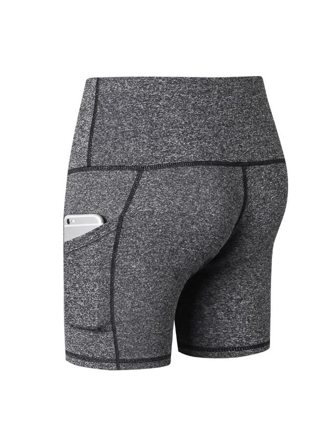 High Waist Yoga Shorts With Pocket XXL