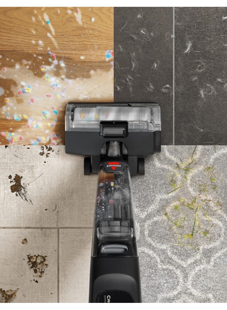 Omniforce Edge 4000E – Cordless Wet & Dry Vacuum Cleaner- Powerful Suction for Dry Cleaning with PowerVac Mode & ZeroGap Technology for Cleaning precision 64.75 W 4000E ‎Black/ Cool Grey
