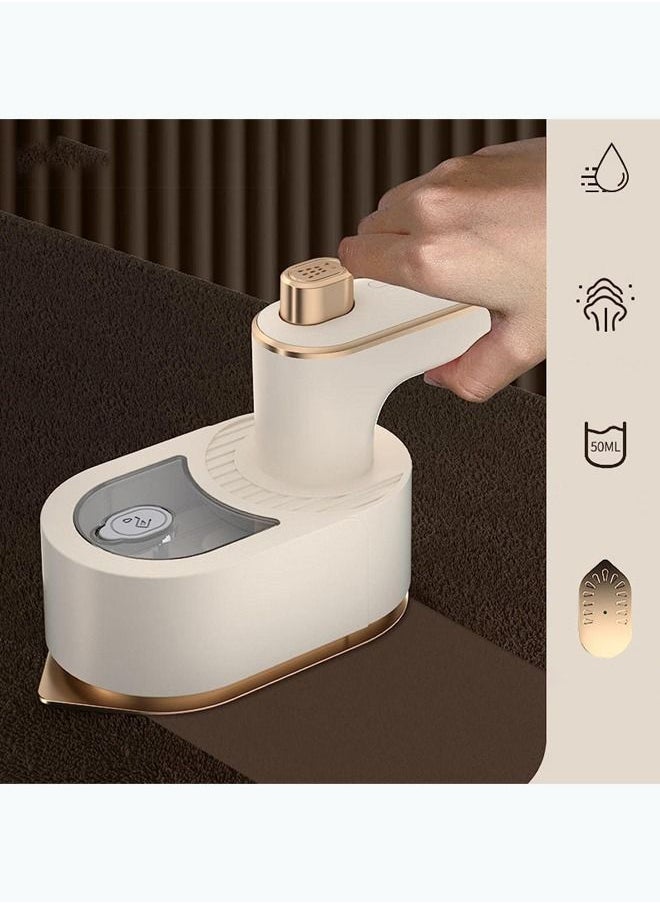 Upgrade Portable Ironing Machine,180°Rotatable Handheld Mini Steam Iron,Travel Garment Steamer,Micro Steam Iron for Fabric Clothes,Dormitory Clothes Ironing Tool