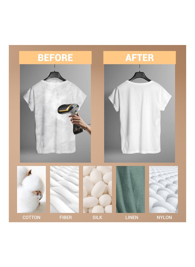 Handheld garment_steamer Steam Iron 0.35 L ,Portable Travel  Home Steamer， 130°  Steam Temperature Quick Heat whith  2 Meters line 1500w