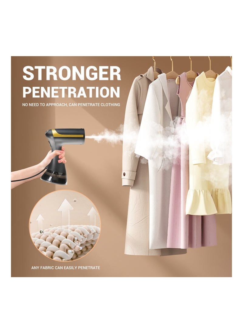 Handheld garment_steamer Steam Iron 0.35 L ,Portable Travel  Home Steamer， 130°  Steam Temperature Quick Heat whith  2 Meters line 1500w