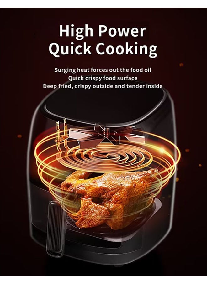 Air Fryer,8 Liter Capacity,Multi-functional Cooking Function,Smart Touch Control,Precise Temperature Control,Suitable for Dessert/Fries/Chicken(White)