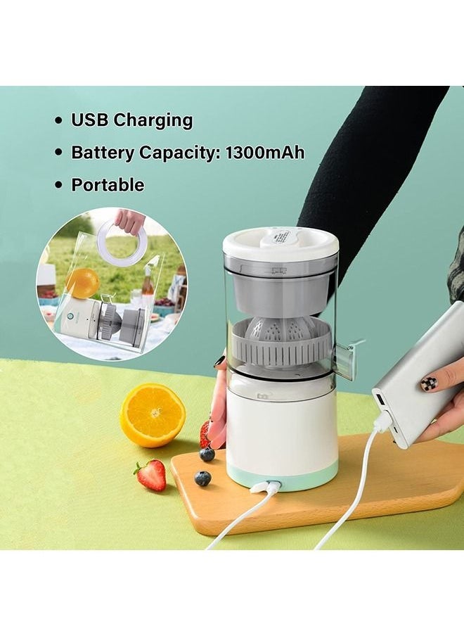 Citrus Juicer, Electric Orange Juice Squeezer with Powerful Motor and USB Charging Cable, Juicer Extractor , Lime Juicer, Suitable for Orange, Citrus, Apple, Grapefruit and Pear.