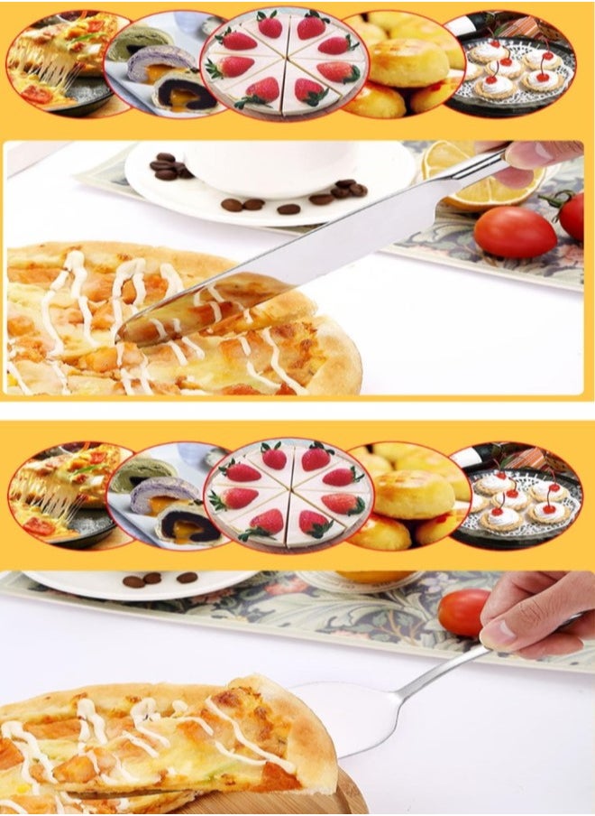 Cake Serving Set Wedding Cake Knife and Server Set Cake Cutting Utensils Stainless Steel Cake Cutter Serrated Cake Knife Professional Dessert Server for Cake Cheese Pie Pizza