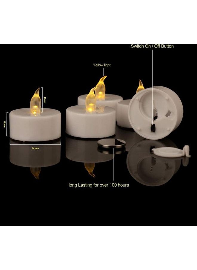 LED Real Wax Battery Candle Pillars White