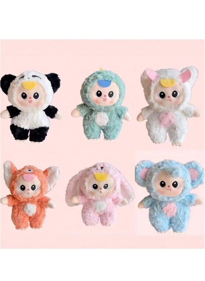 Bao-ao hug series plush blind box figure cute doll trendy toy desktop ornament (single)
