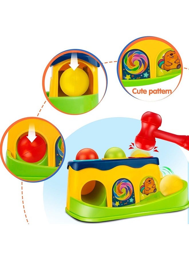 Hammer and Ball Drop Toys for 1 Year Old Boy Girl Infant Gifts, Pound a Ball Toddler Toys, Baby Toys for 6 to 12-18 Months