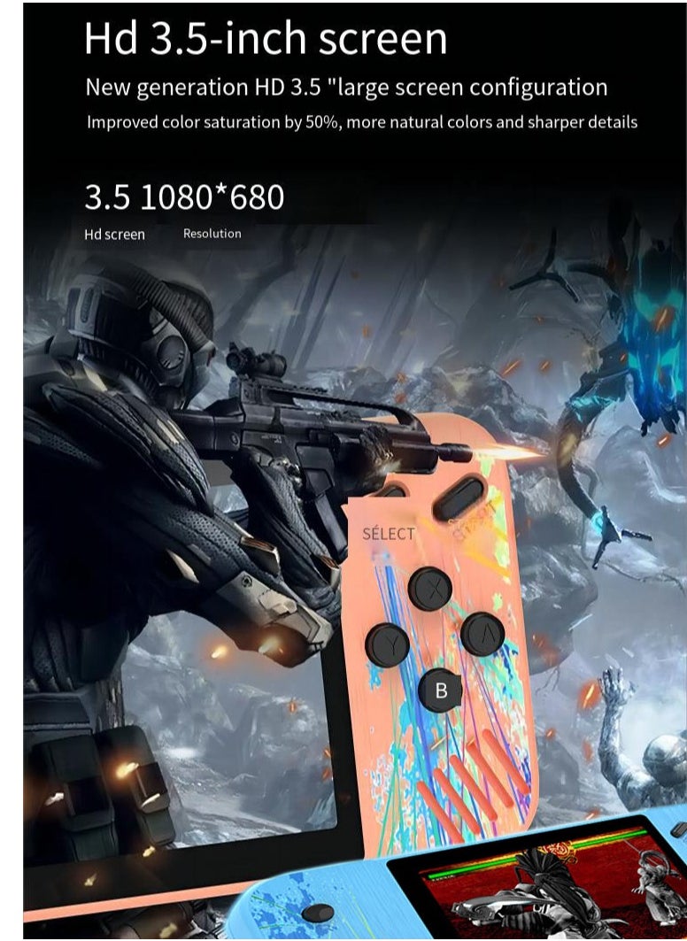 Handheld Game Console ，Two-person Sharing Mode，Retro Handheld Game Console 3.5-inch Large Screen Retro Video Game Console Built-in 800 Classic Games Great Gift For Kids Adults