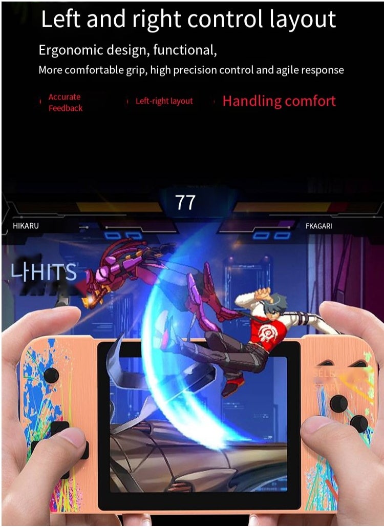 Handheld Game Console ，Two-person Sharing Mode，Retro Handheld Game Console 3.5-inch Large Screen Retro Video Game Console Built-in 800 Classic Games Great Gift For Kids Adults