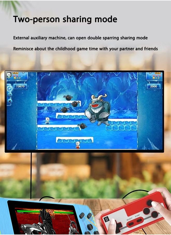 Handheld Game Console ，Two-person Sharing Mode，Retro Handheld Game Console 3.5-inch Large Screen Retro Video Game Console Built-in 800 Classic Games Great Gift For Kids Adults