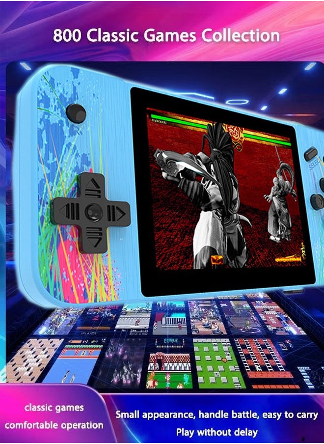 Handheld Game Console ，Two-person Sharing Mode，Retro Handheld Game Console 3.5-inch Large Screen Retro Video Game Console Built-in 800 Classic Games Great Gift For Kids Adults