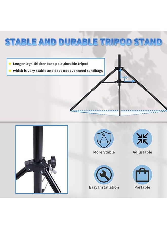 Photography Kit Adjustable Backdrop Stand Photo Backdrop Bar Kit with Two Clips