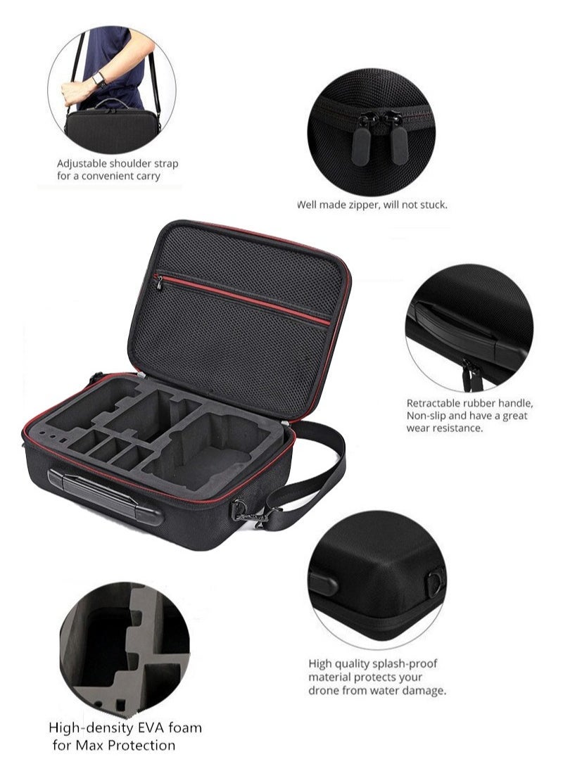 Hard Carrying Case for DJI Mavic Air Drone, Portable Handbag with EVA surface Fits Drone, Batteries, Controller, Charger, Propellers and Accessories