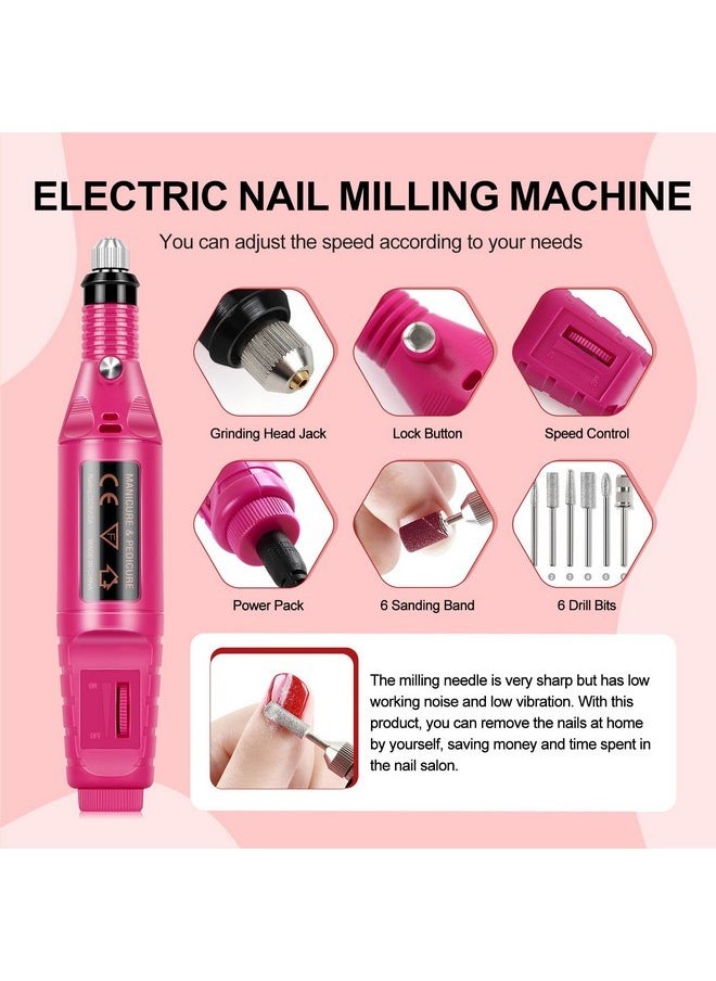 Poly Nail Gel Kit Starter Kit With U V Lamp And Drill 15Pcs Nail Extension Gel For Beginners With Everything Clear Pink Glitter Colors Complete Gel Manicure Kit Diy For Women At Home
