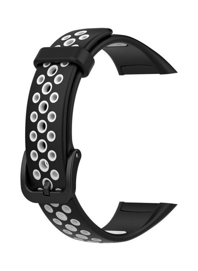 Replacement Strap for Huawei Band 6 and Honor Band 6 Black/White