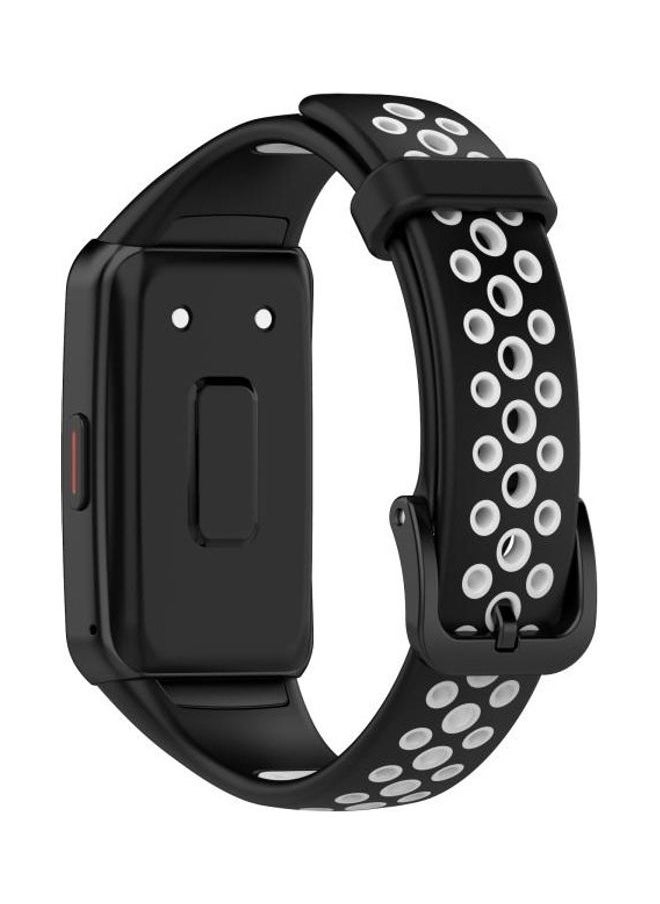 Replacement Strap for Huawei Band 6 and Honor Band 6 Black/White