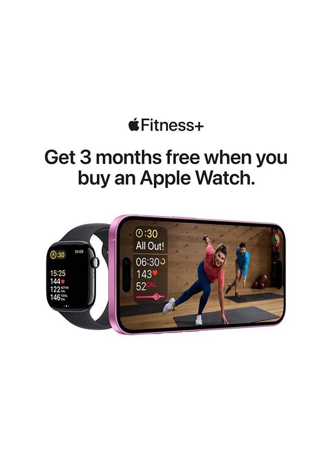 Watch Series 10 GPS  Cellular 46MM Slate Titanium Case with Black Sport Band ML Slate Titanium