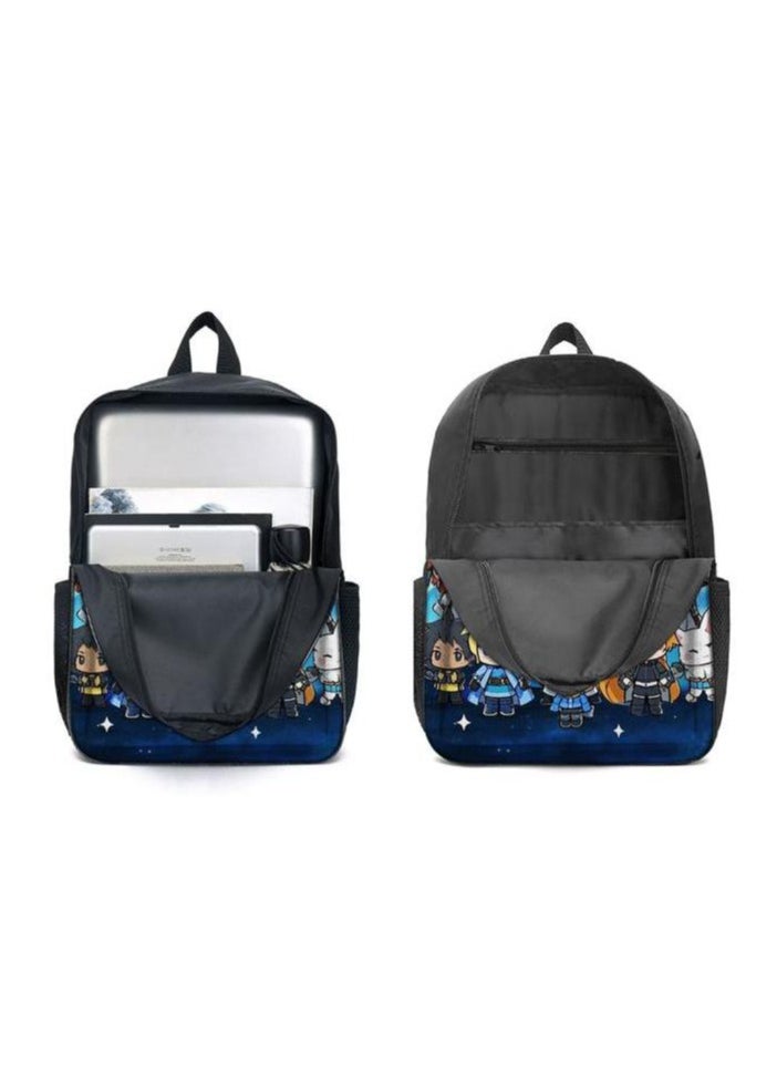 Cartoon three-piece schoolbag with front pocket - 180
