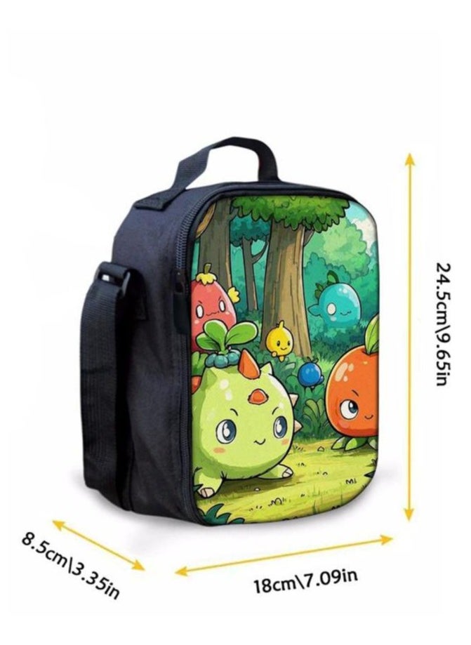 Cartoon three-piece schoolbag with zipper - 150