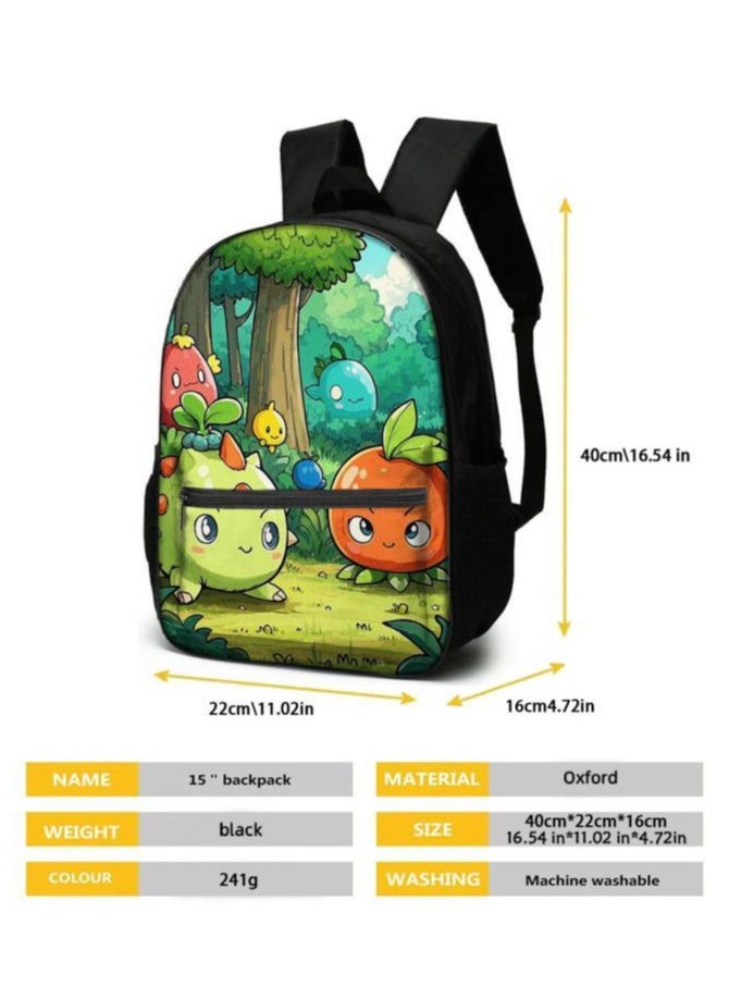 Cartoon three-piece schoolbag with zipper - 150