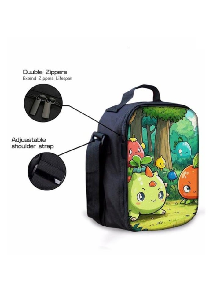 Cartoon three-piece schoolbag with zipper - 150