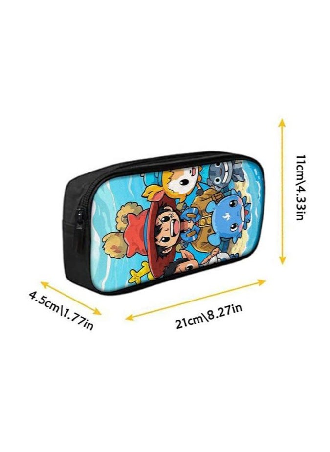 Cartoon three-piece schoolbag with front pocket - 176