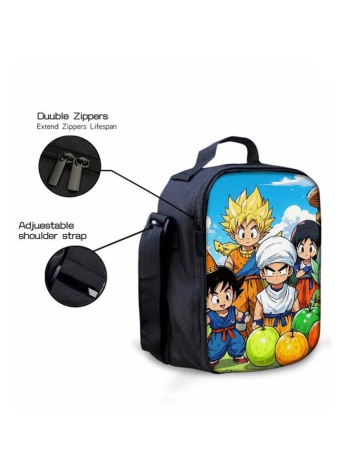 Cartoon three-piece schoolbag with zipper - 14
