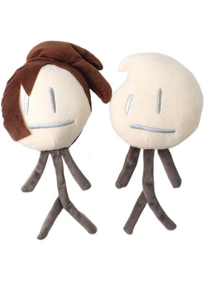 Anime Plush Stuffed Pillow: Evil Leaf/Loser/lollipop/Cake/Stone/Jelly Game Character Throw Pillow Plushies Cuddle Figure Soft Cushion Home Sofa Decoration 15-30cm(5.9-11.8in)