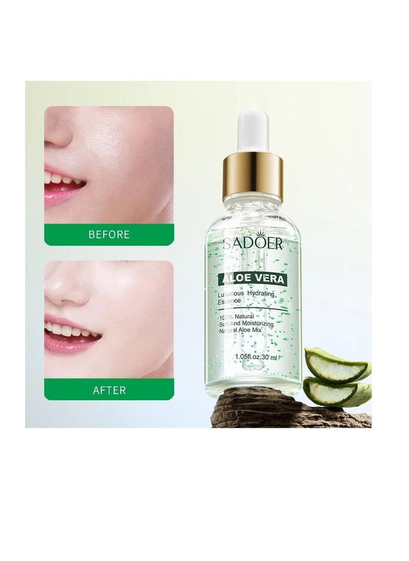 ROREC SADOER Aloe Vera Luxurious Hydrating Essence Pore Shrinking Moisturizing Serum 30ml