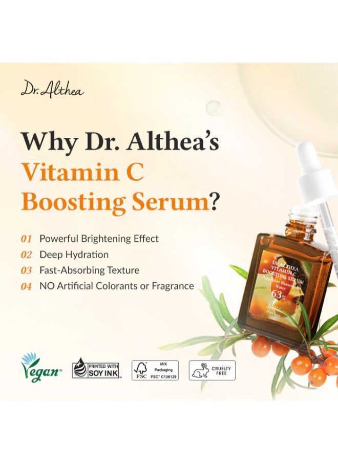 Vitamin C Boosting Serum Daily Vitamin Serum with TRANEXAMIC ACID for All Skin Types Helps Remove Dark Spots & Uneven Skin Tone Korean Vegan Skincare 30ml