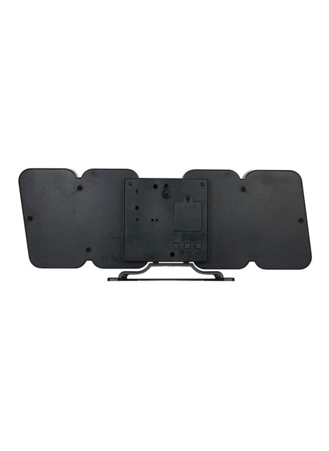 Wireless LED Alarm Clock Black/White 23.5 x 4 x 9.2cm