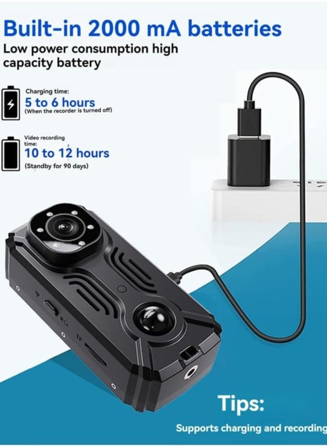Wifi Mini Camera, Durable And Reliable Night Vision Miniature Camcorder, Wireless And Convenient Pocket Police Body Cam, Compact And Versatile Bike Sports Cameras, (1pc)