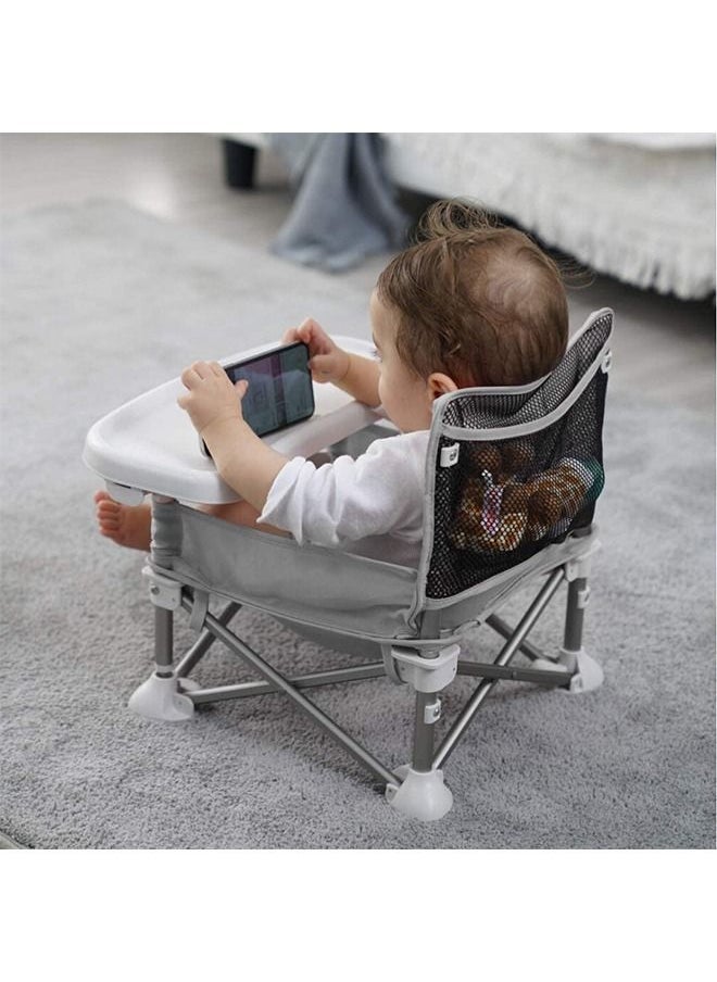 Removable Portable Children's Dining Chair Portable Booster Seat Beach Booster Seat Travel Belt Tray Booster Seat