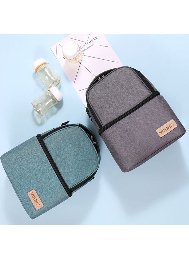 Insulation Fabric Multi-Functional Large Capacity Diaper Bag With Removable Strap