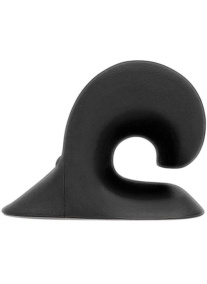 Neck and Shoulder Relaxer,Cervical Traction Device for TMJ Pain Relief and Cervical Spine Alignment,Chiropractic Pillow,Neck Stretcher (Black)