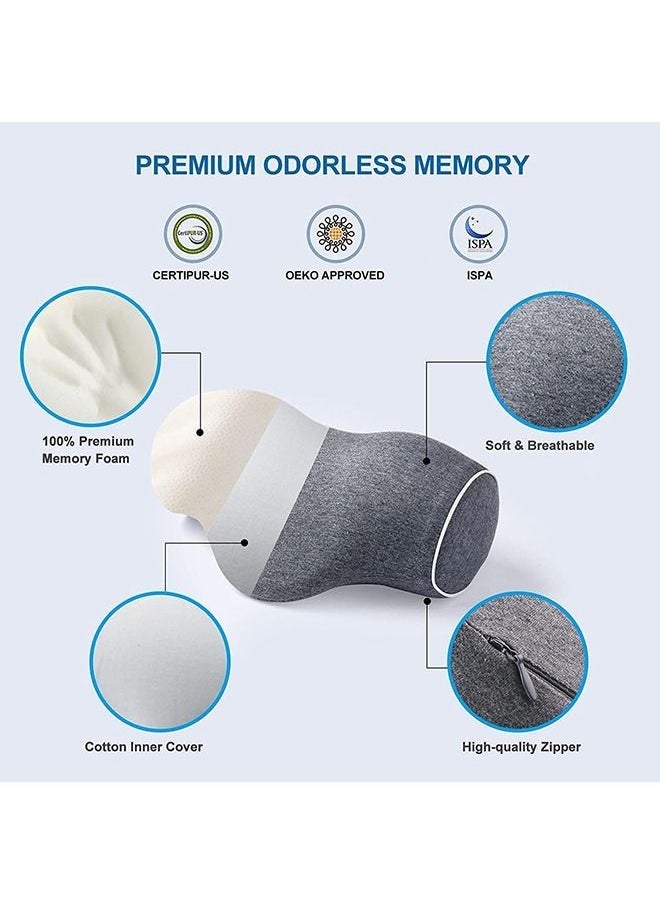 Memory Foam Bed Pillow,Adjustable Ergonomic Cervical Sleeping Neck Pillow, Neck Support Pillow for Shoulder and Neck Pain Relief