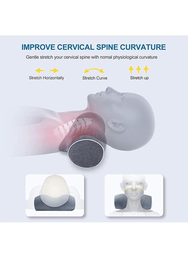 Memory Foam Bed Pillow,Adjustable Ergonomic Cervical Sleeping Neck Pillow, Neck Support Pillow for Shoulder and Neck Pain Relief