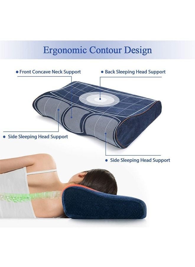 Contour Memory Foam Pillow Orthopedic Sleeping Pillows