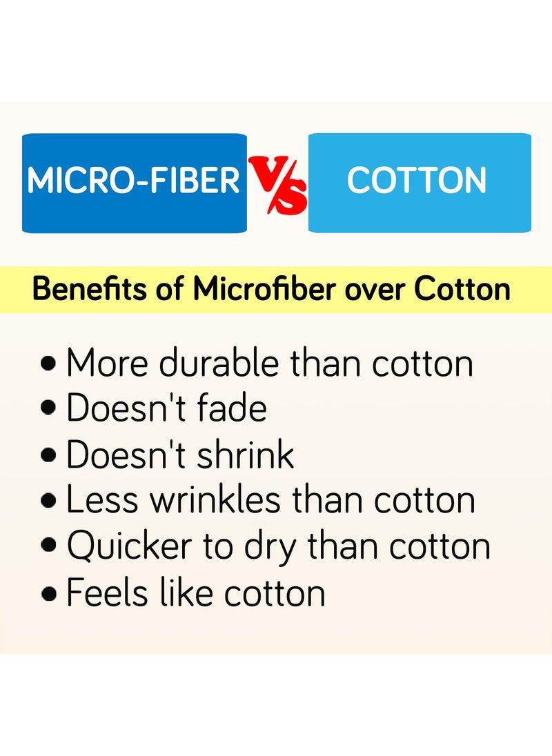 HOKIPO Brushed Microfiber 140 GSM Printed Fitted Bedsheets Single Bed, 78 x 36 inches with 1 Pillow Cover, Checkered Beige (IN-638-D7)